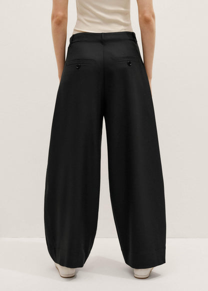 ME+EM Clothing Black Barrel Leg Pant