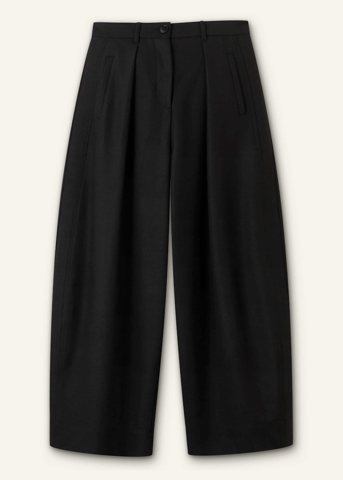 ME+EM Clothing Black Barrel Leg Pant