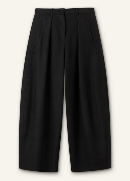 ME+EM Clothing Black Barrel Leg Pant
