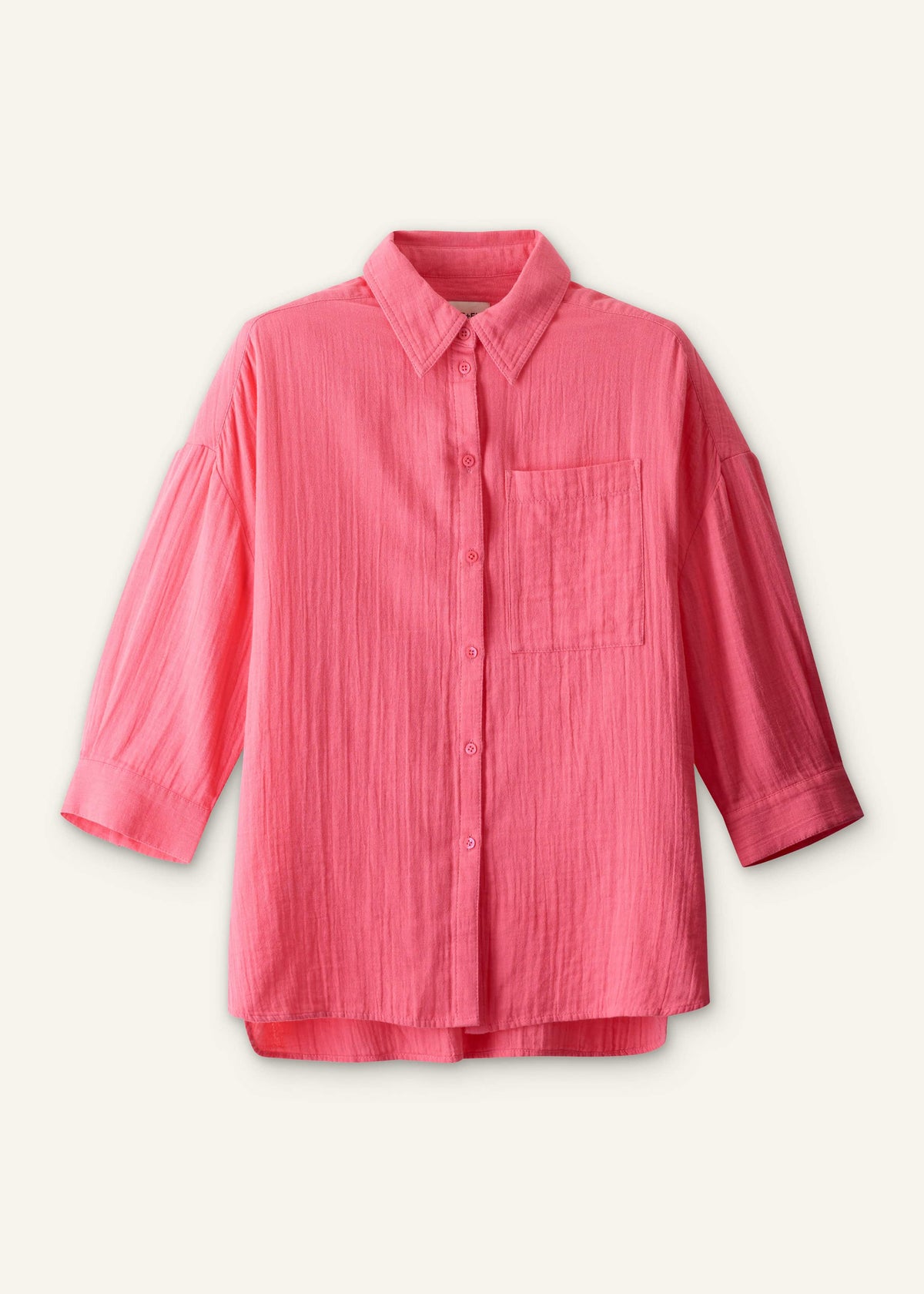 ME+EM Clothing Pink Cheesecloth Relaxed Shirt