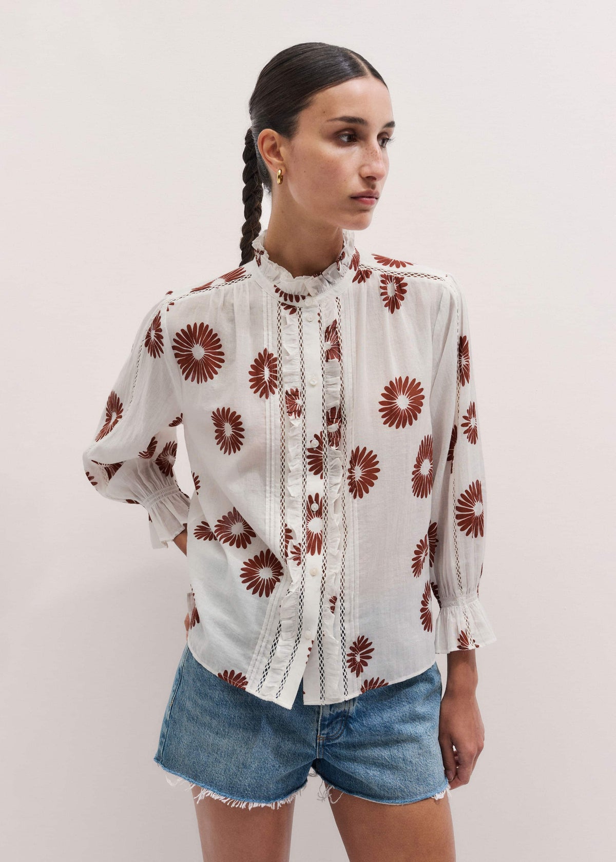 ME+EM Clothing Cream Summer Swing Blouse