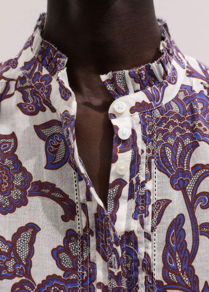 ME+EM Clothing Cream Floral Print Blouse