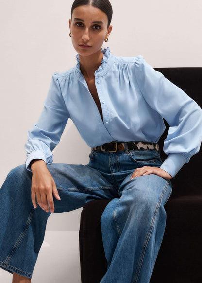 ME+EM Clothing Blue Winter Blouse