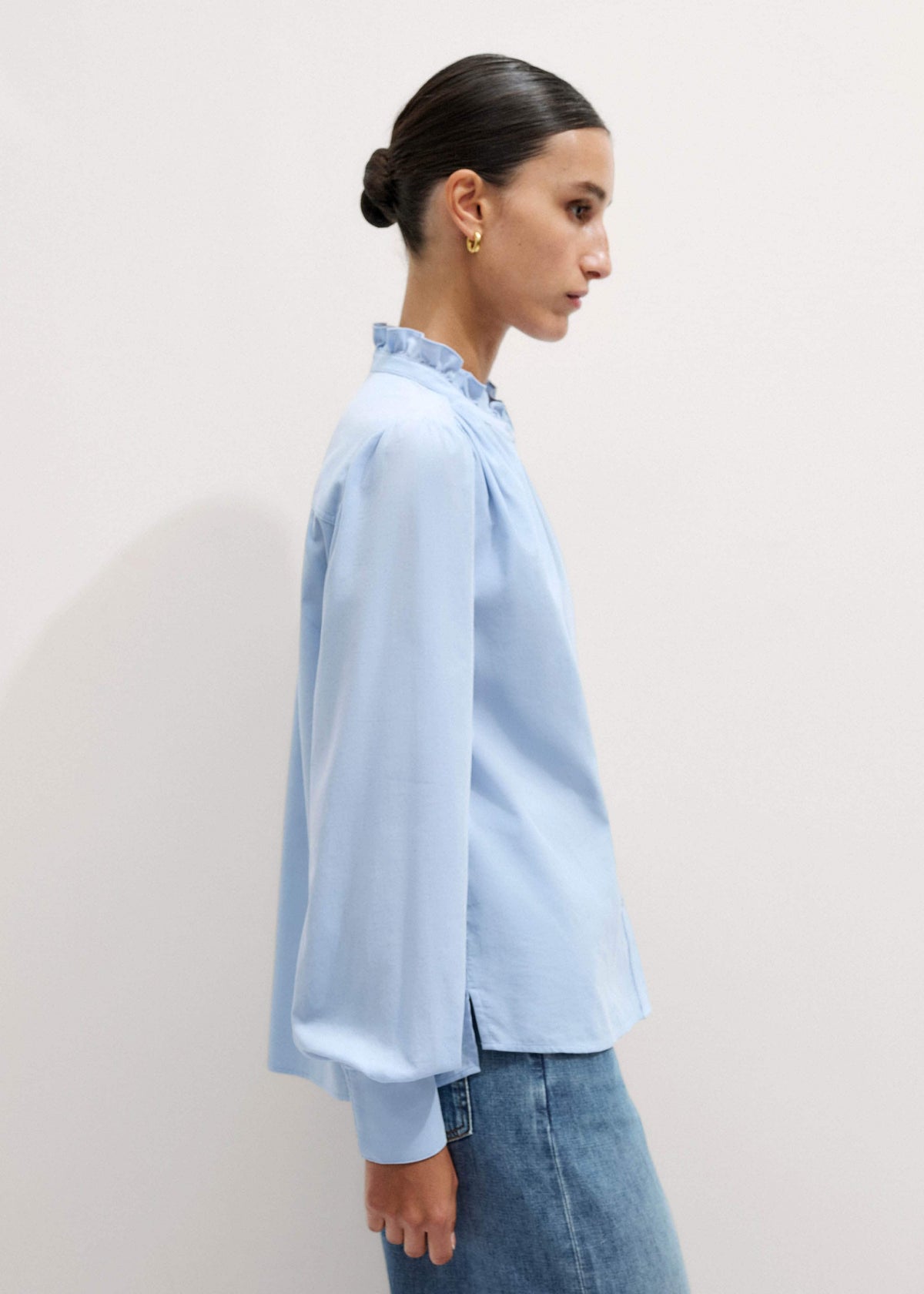 ME+EM Clothing Blue Winter Blouse