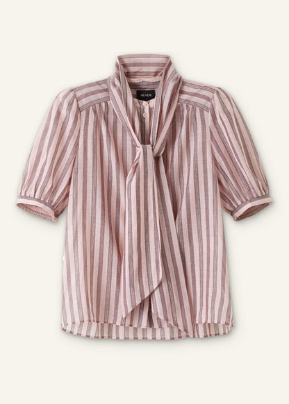 ME+EM Clothing Pink Soft Stripe Blouse