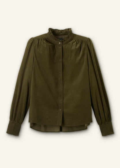 ME+EM Clothing Olive Green Winter Blouse