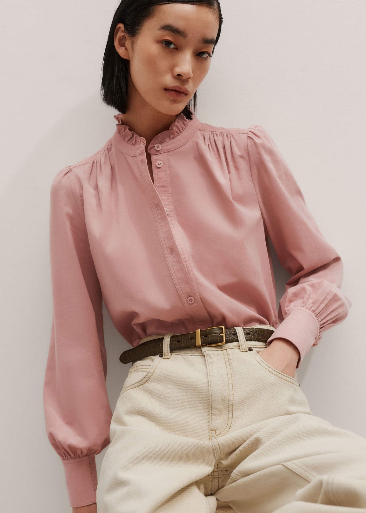 ME+EM Clothing Pink Winter Blouse