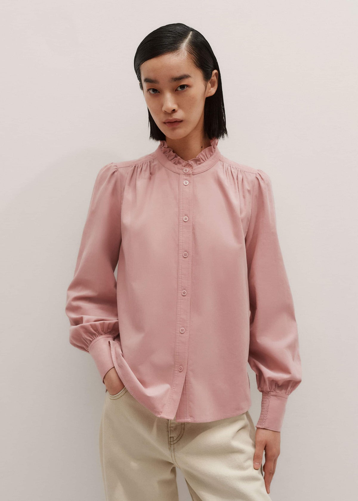 ME+EM Clothing Pink Winter Blouse