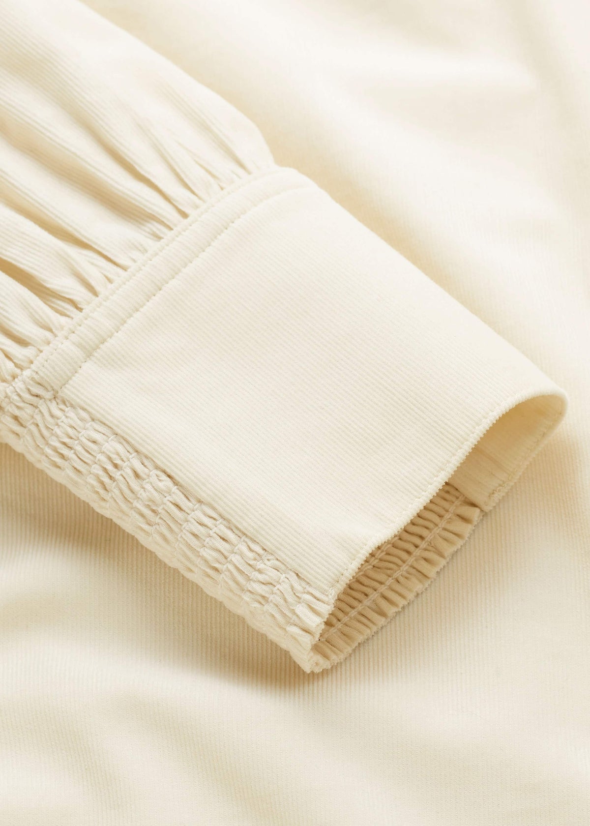 ME+EM Clothing Cream Super Soft Micro Cord Blouse