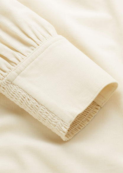 ME+EM Clothing Cream Super Soft Micro Cord Blouse