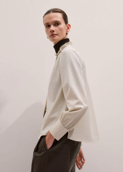 ME+EM Clothing Cream Super Soft Micro Cord Blouse