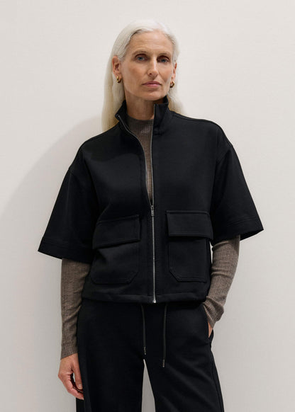 ME+EM Clothing Black Luxe Travel Tailoring Layering Jacket