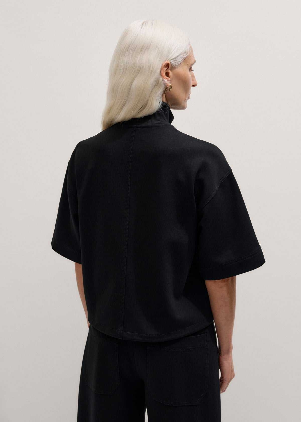 ME+EM Clothing Black Luxe Travel Tailoring Layering Jacket