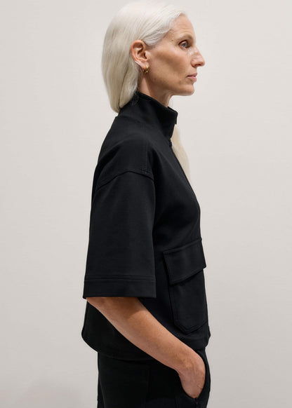 ME+EM Clothing Black Luxe Travel Tailoring Layering Jacket