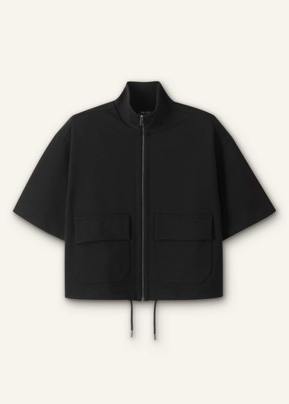 ME+EM Clothing Black Luxe Travel Tailoring Layering Jacket