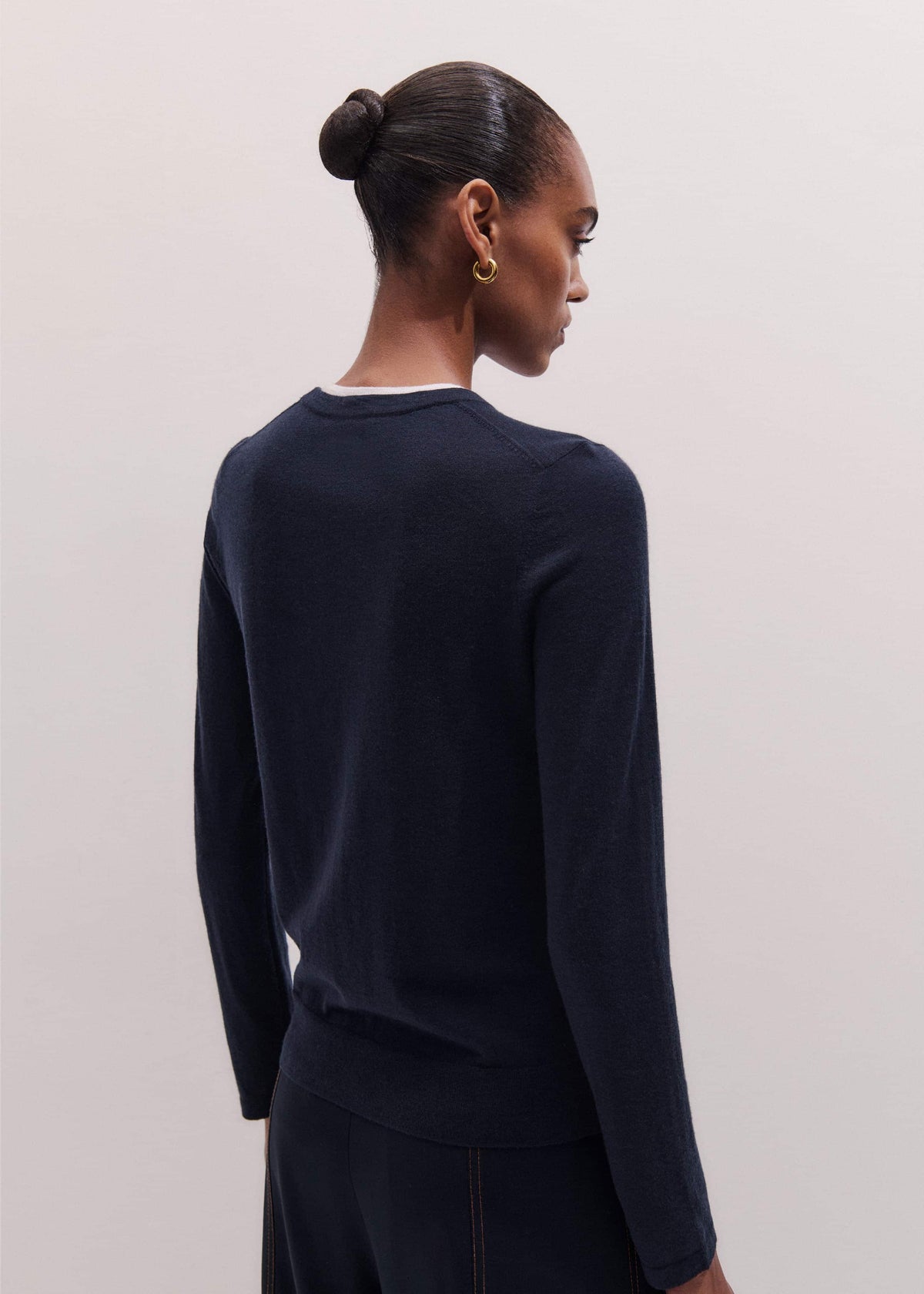 ME+EM Clothing Navy Barely There Sweater