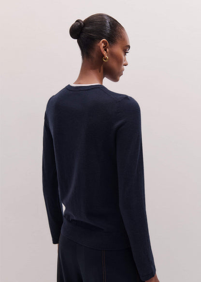 ME+EM Clothing Navy Barely There Sweater
