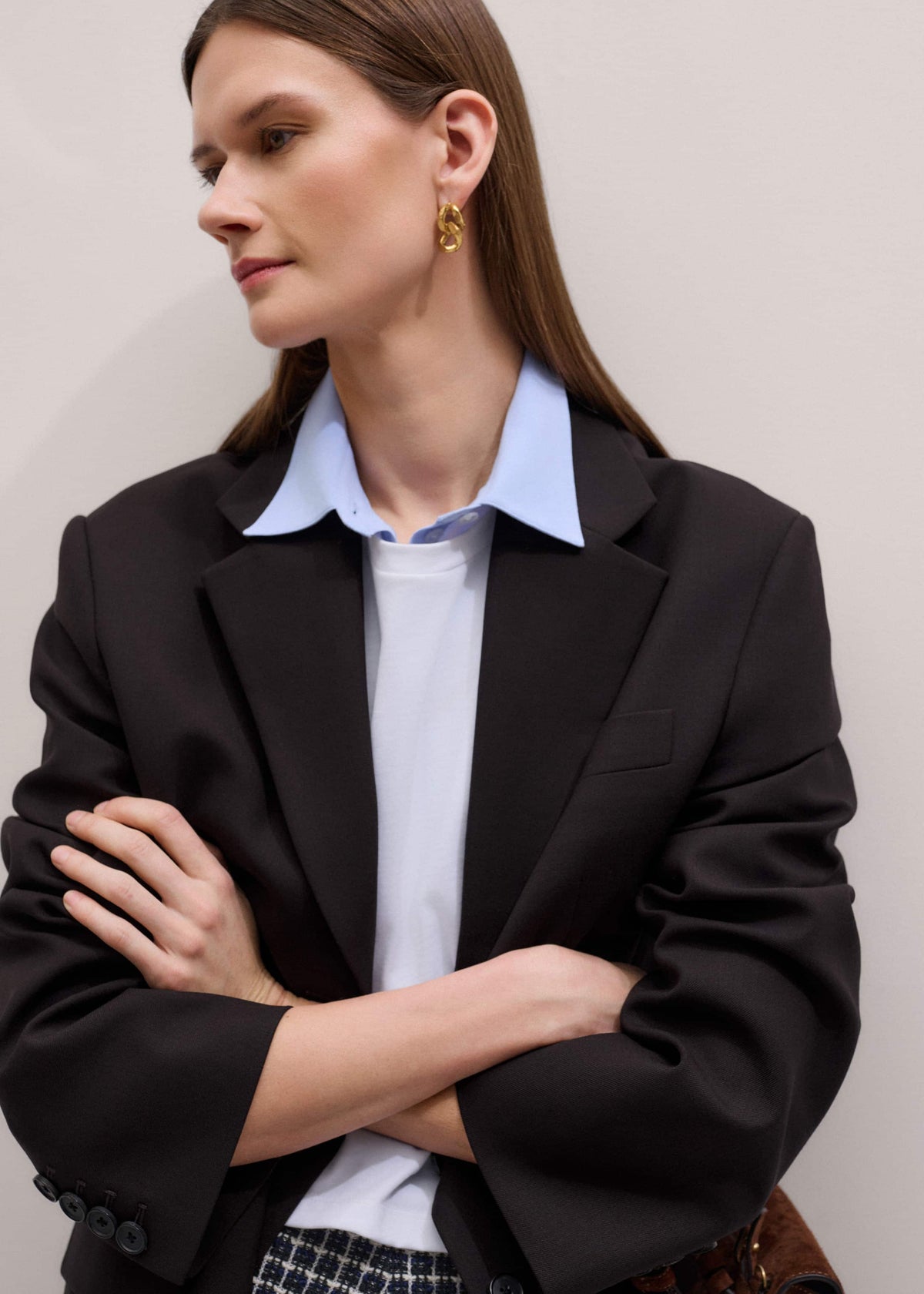 ME+EM Clothing Blue Travel Layering Shirt