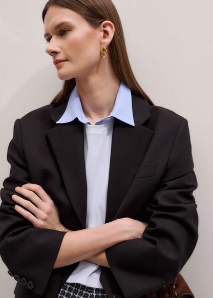 ME+EM Clothing Blue Travel Layering Shirt