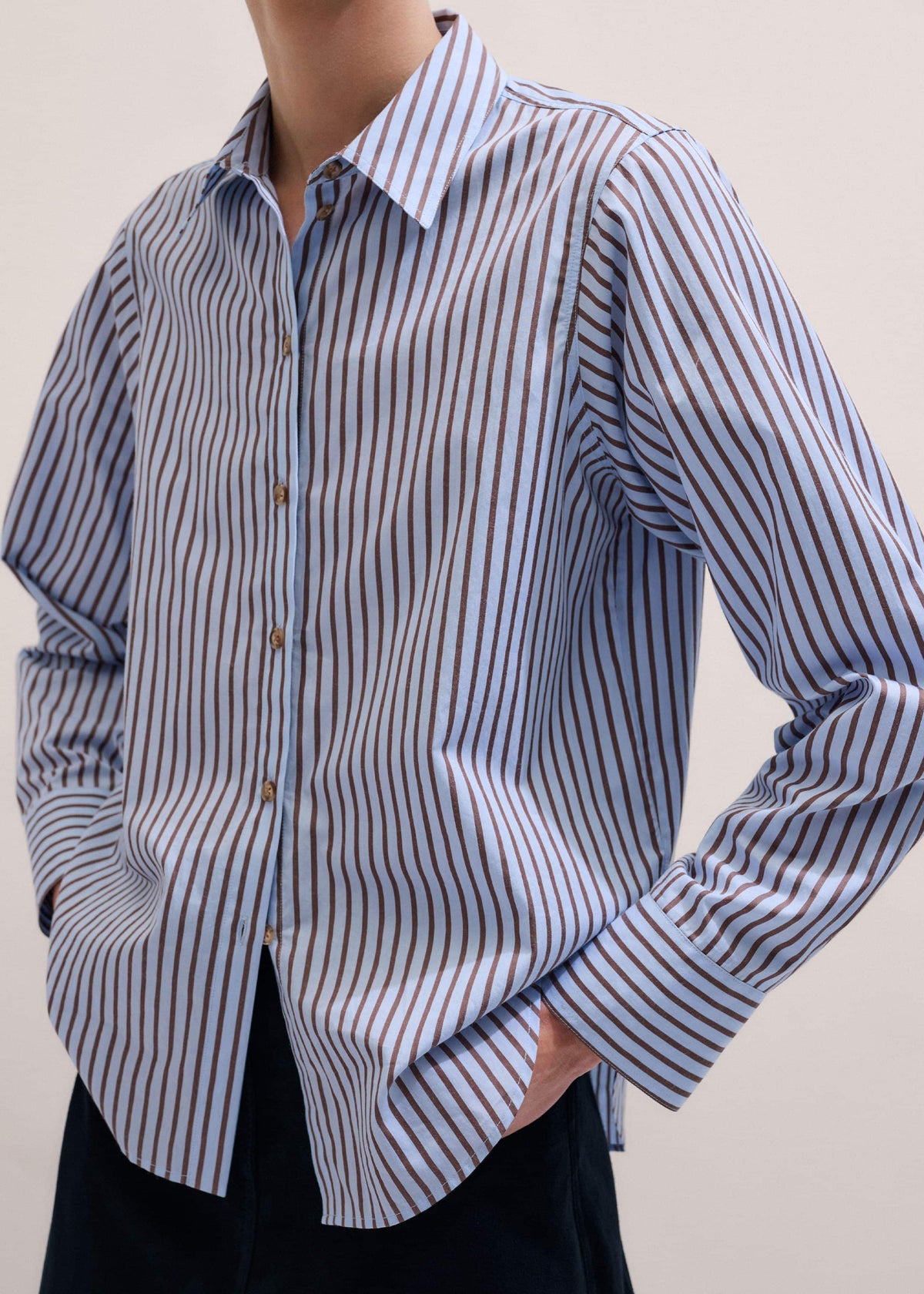 ME+EM Clothing Blue Stripe Relaxed Forever Shirt