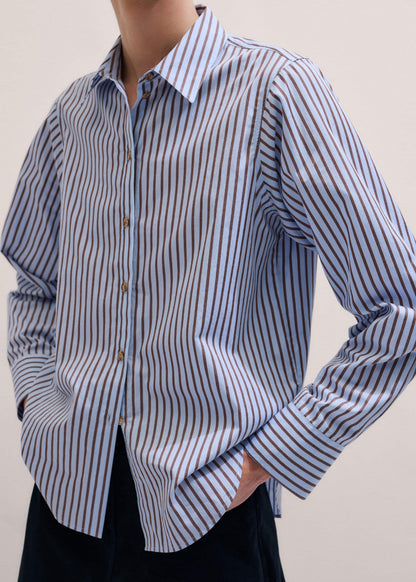 ME+EM Clothing Blue Stripe Relaxed Forever Shirt