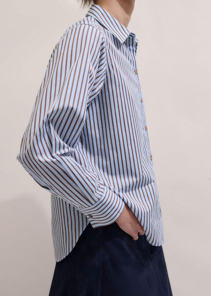 ME+EM Clothing Blue Stripe Relaxed Forever Shirt