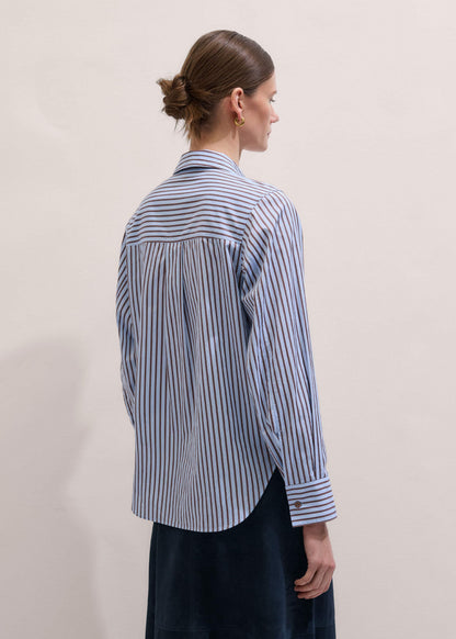 ME+EM Clothing Blue Stripe Relaxed Forever Shirt