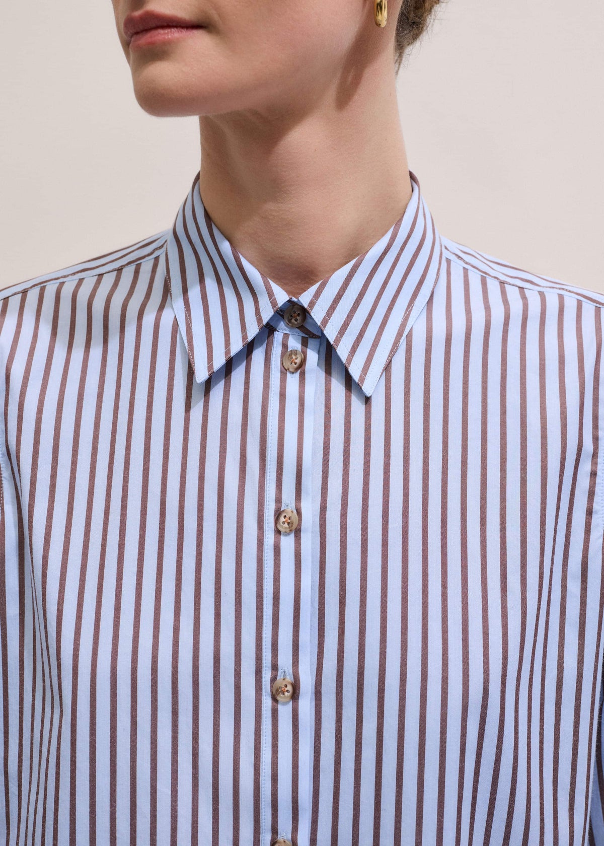 ME+EM Clothing Blue Stripe Relaxed Forever Shirt