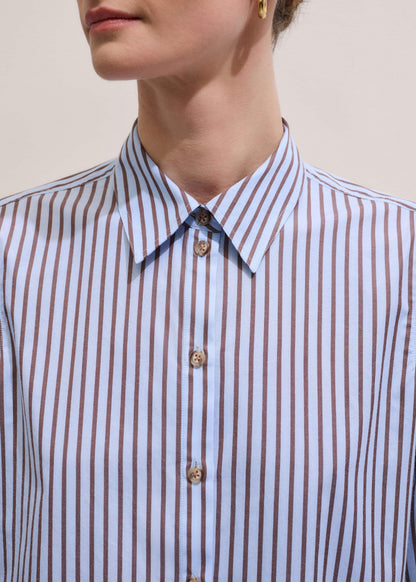 ME+EM Clothing Blue Stripe Relaxed Forever Shirt