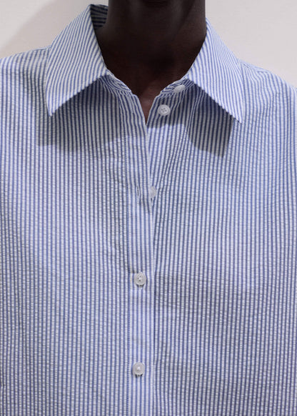 ME+EM Clothing Blue Stripe Relaxed Forever Shirt