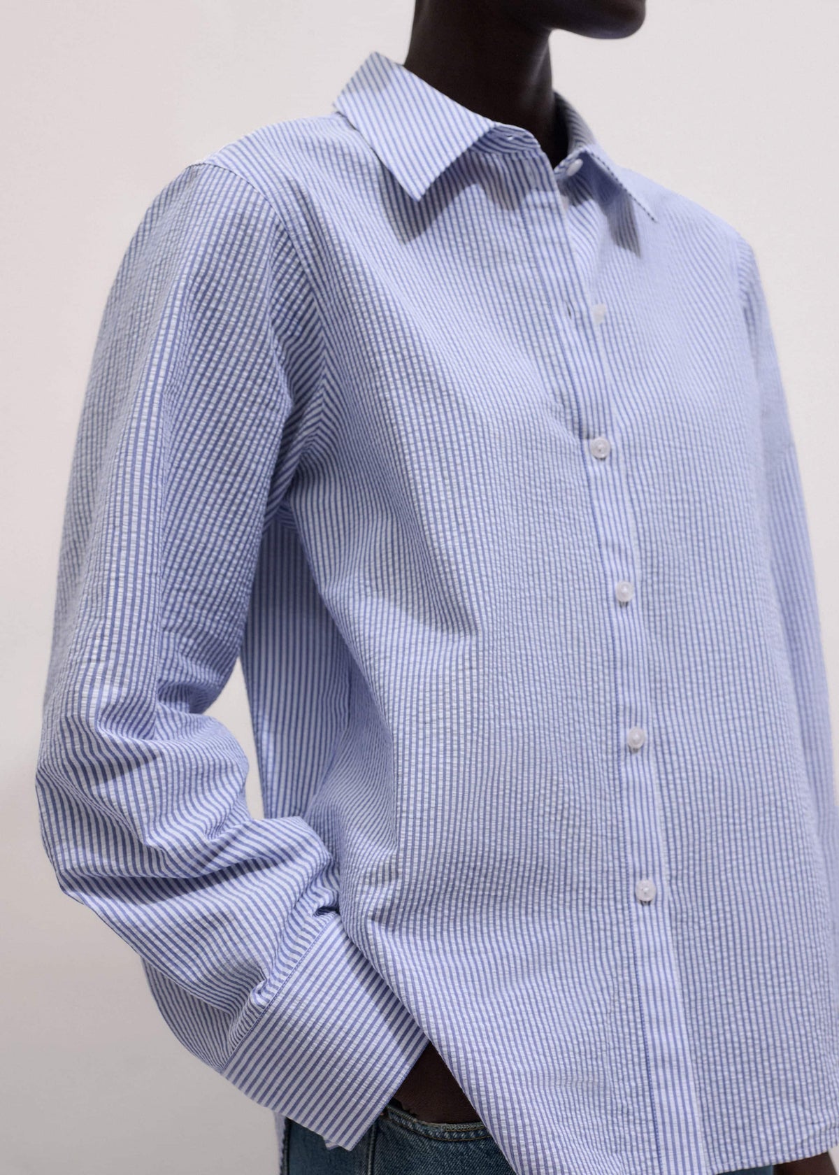 ME+EM Clothing Blue Stripe Relaxed Forever Shirt