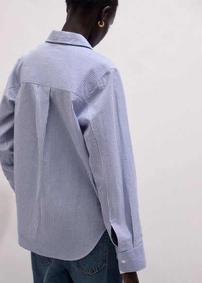 ME+EM Clothing Blue Stripe Relaxed Forever Shirt