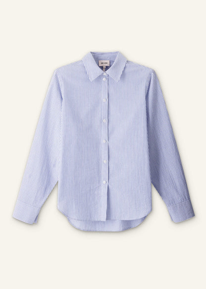 ME+EM Clothing Blue Stripe Relaxed Forever Shirt