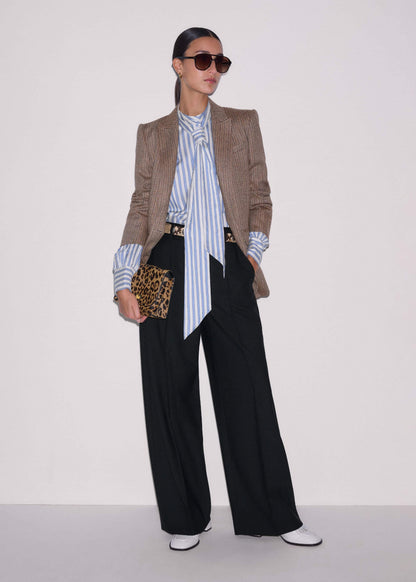 ME+EM Clothing Blue Soft Stripe Shirt + Neck Tie