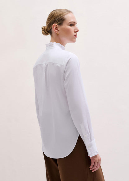 ME+EM Clothing White Impossibly Soft Feminine Shirt