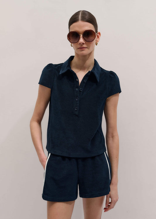ME+EM Clothing Navy Sporty Smart Polo Top
