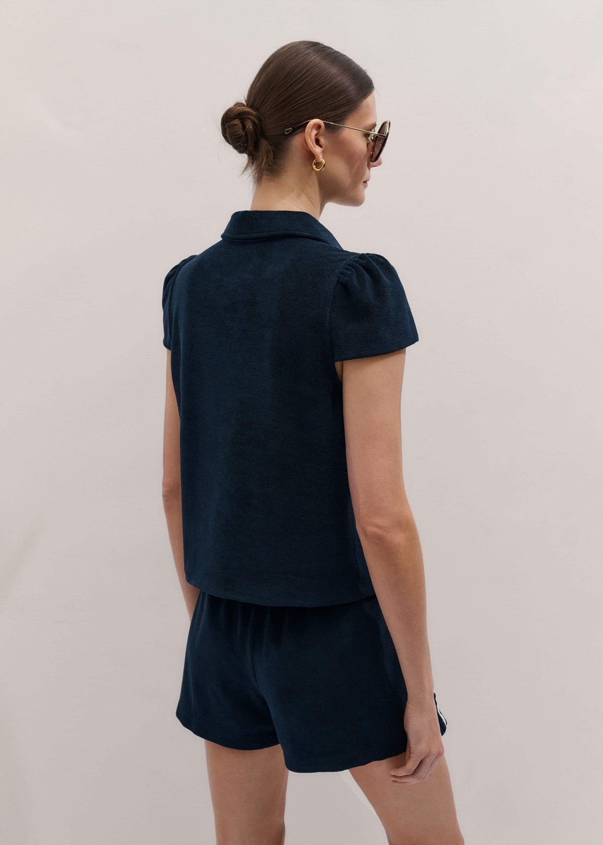 ME+EM Clothing Navy Sporty Smart Polo Top