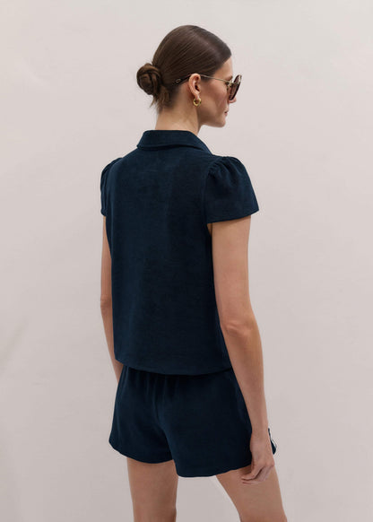 ME+EM Clothing Navy Sporty Smart Polo Top