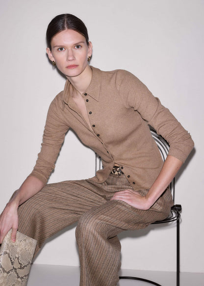 ME+EM Clothing Brown Ultimate Rib Shirt