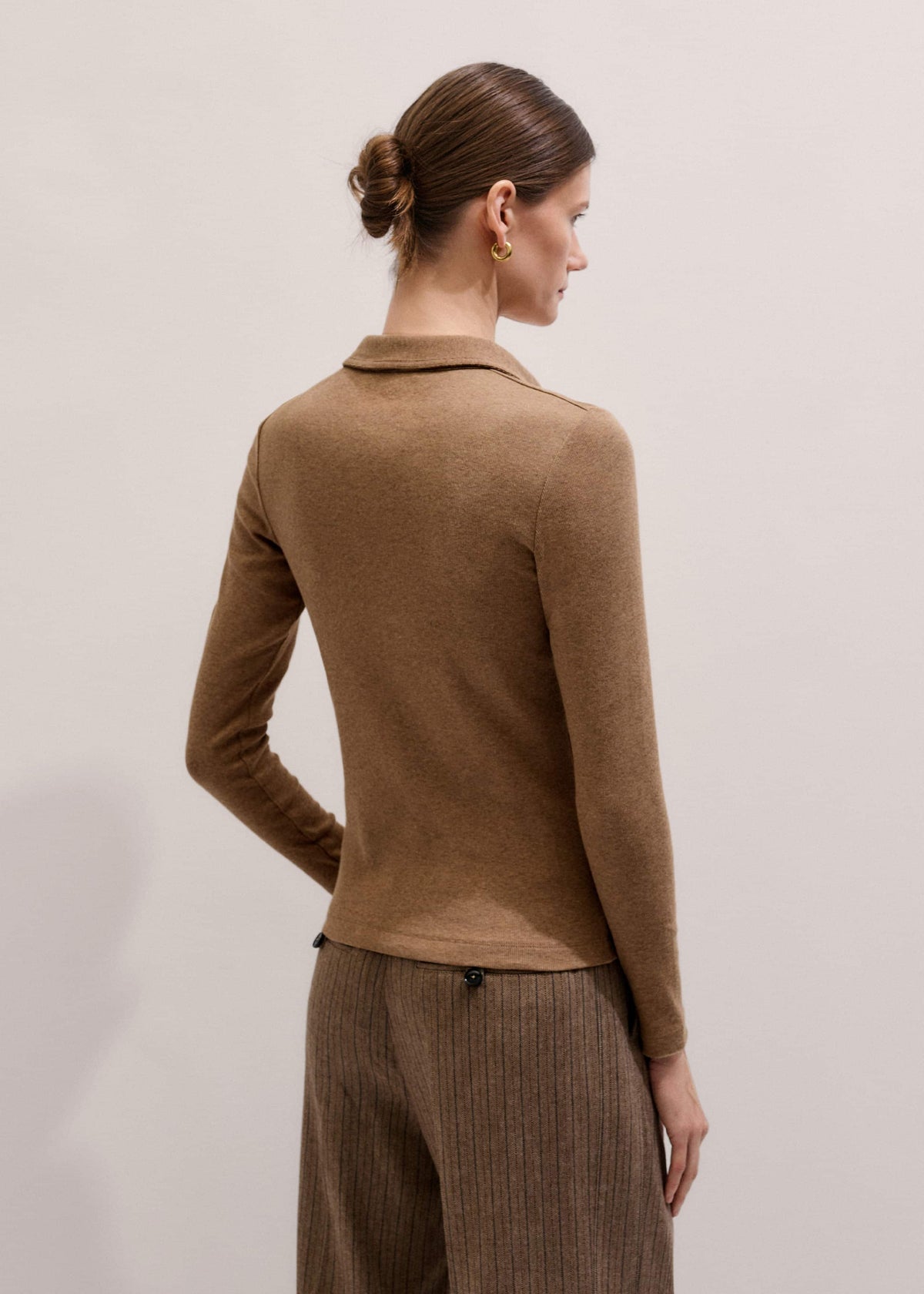 ME+EM Clothing Brown Ultimate Rib Shirt