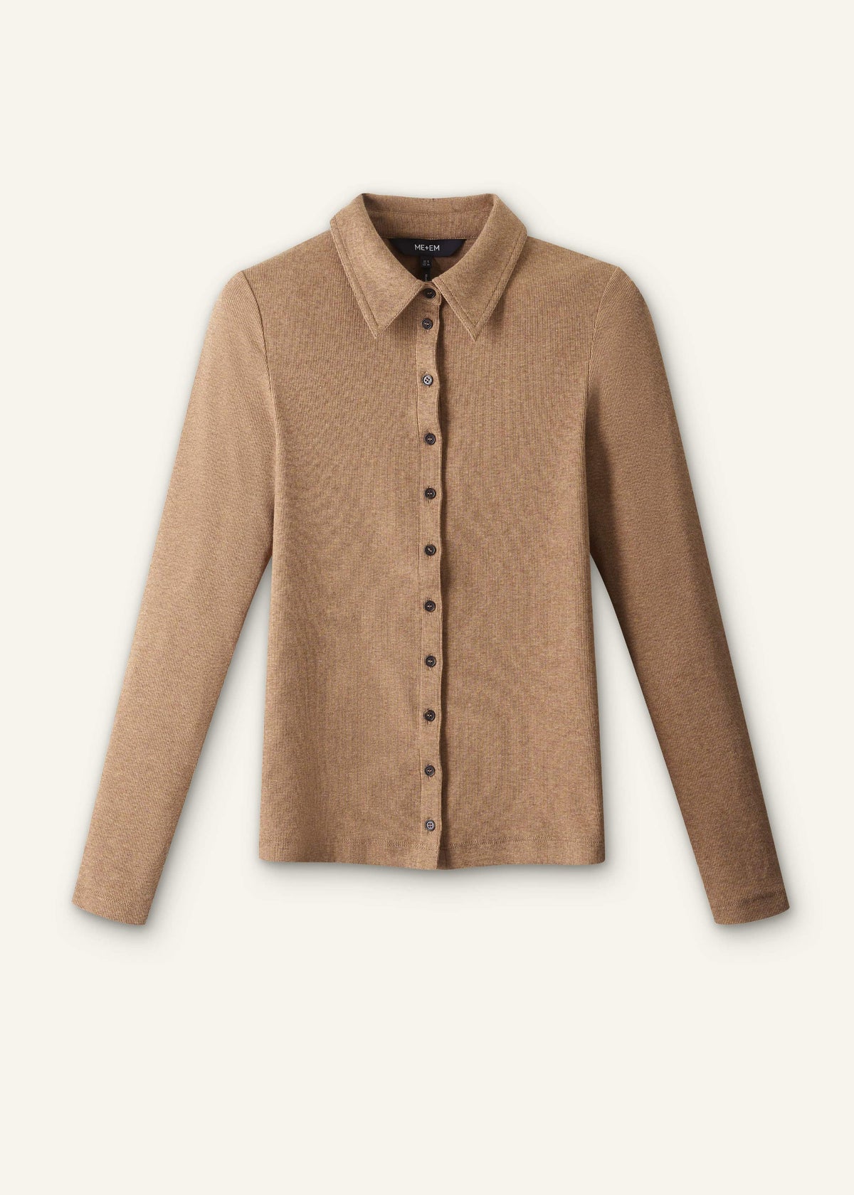 ME+EM Clothing Brown Ultimate Rib Shirt