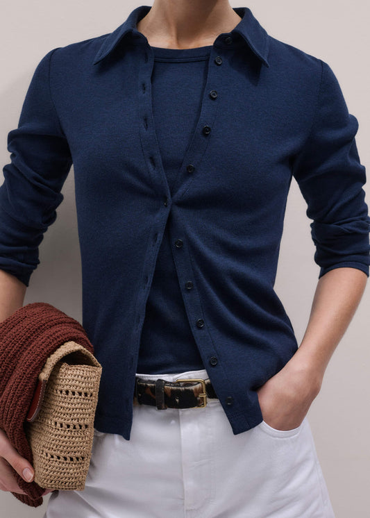 ME+EM Clothing Navy Perfect Basic Shirt