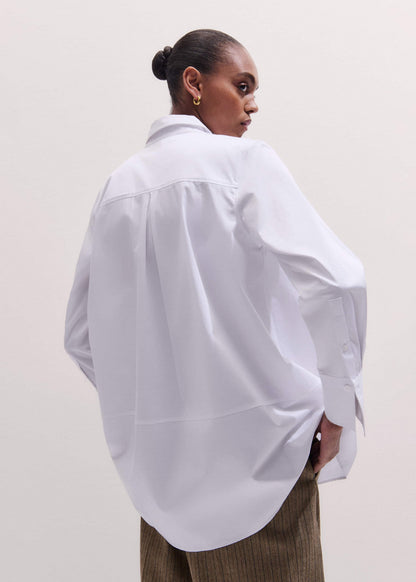 ME+EM Clothing White Clever Oversized Shirt