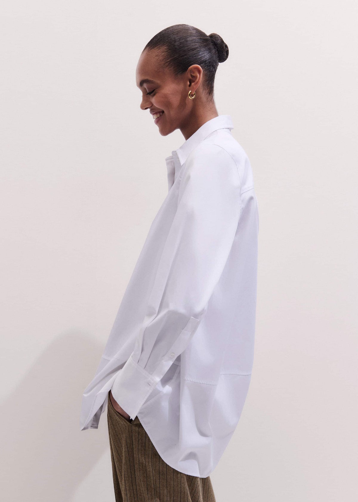 ME+EM Clothing White Clever Oversized Shirt