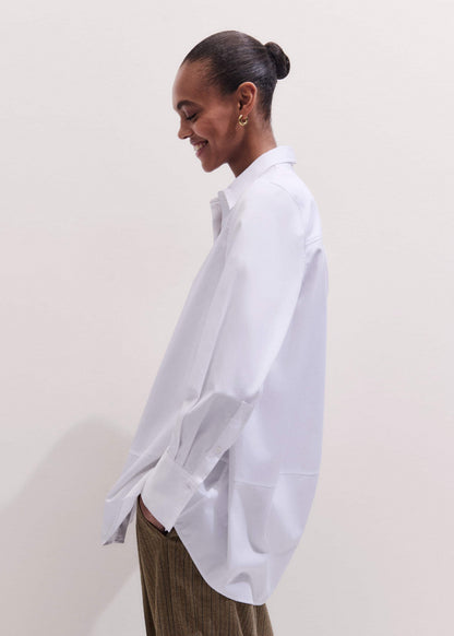 ME+EM Clothing White Clever Oversized Shirt