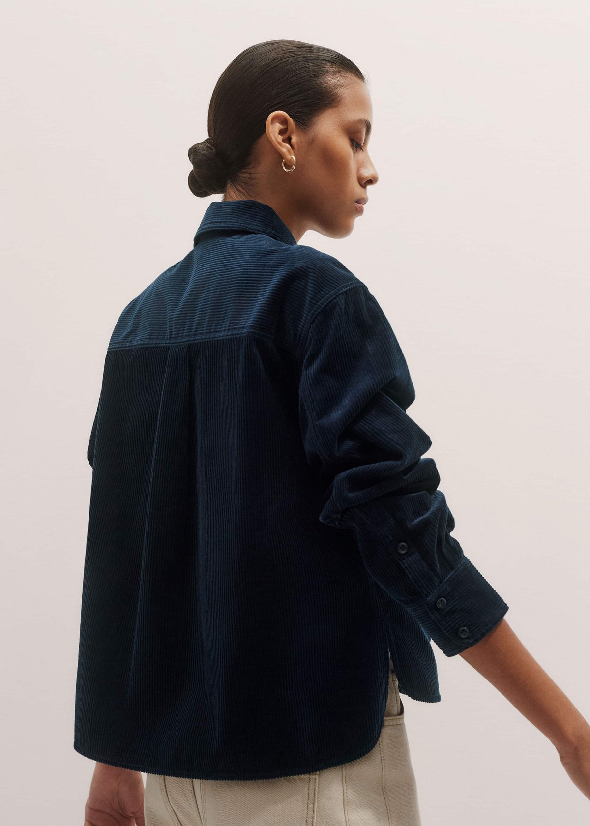 ME+EM Clothing Navy Boxy Shacket