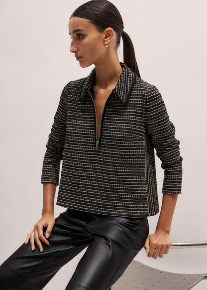 ME+EM Clothing Black AM-PM Swing Top
