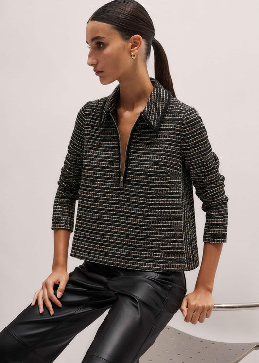 ME+EM Clothing Black AM-PM Swing Top