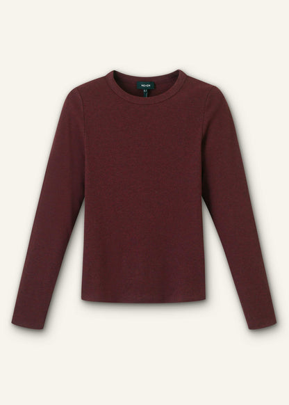 ME+EM Clothing Red Cotton Rib Perfect Basic Top