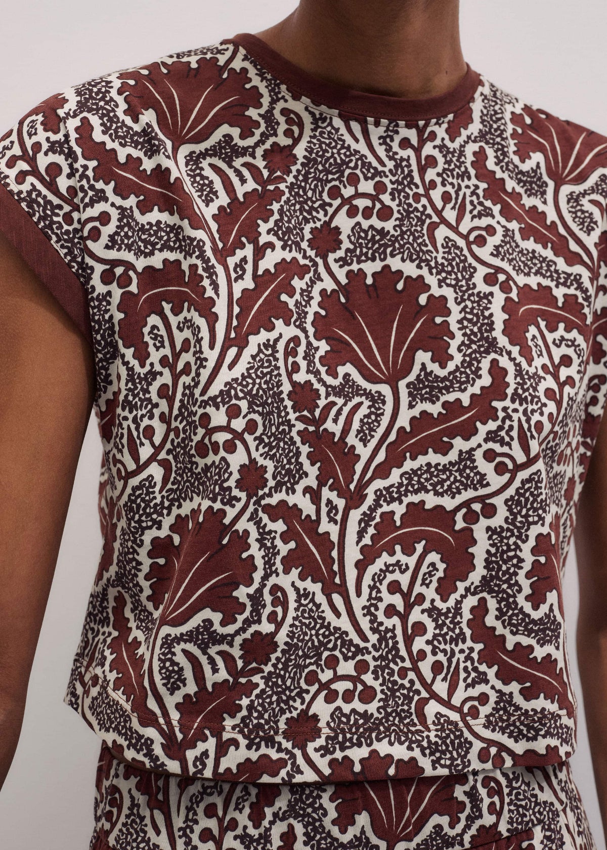 ME+EM Clothing Cinnamon Rising Wildflowers Relaxed Crop Tee